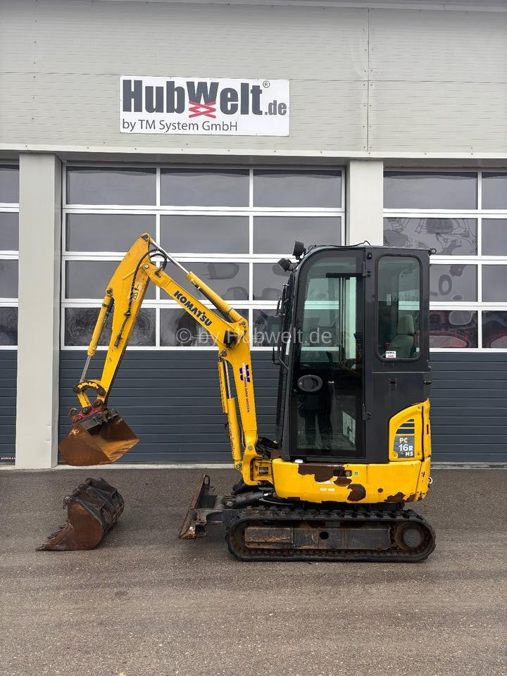 Komatsu PC16R BJ 2018 1770kg Minibagger mit 3 Löffel, N345