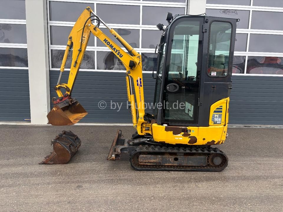 Komatsu PC16R BJ 2018 1770kg Minibagger mit 3 Löffel, N345