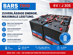 Traktionsbatterie / Antriebsbatterie 6V 360AH für Arbeitsbühne, etc.